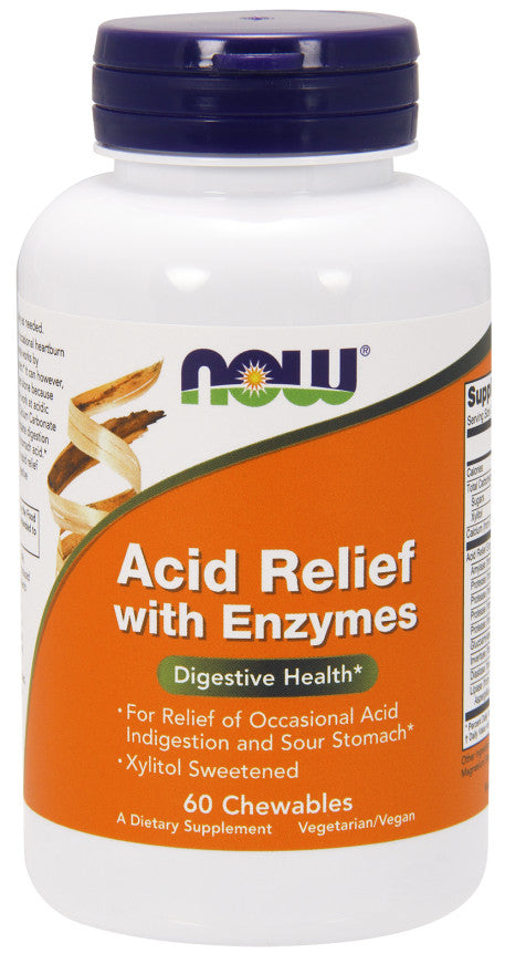 Acid Relief with Enzymes - 60 chewables