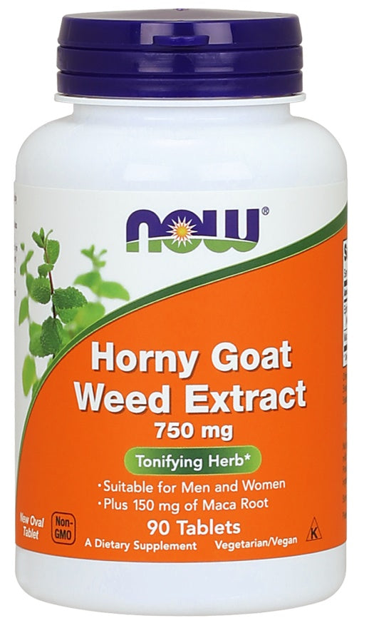 Horny Goat Weed Extract, 750mg - 90 tablets