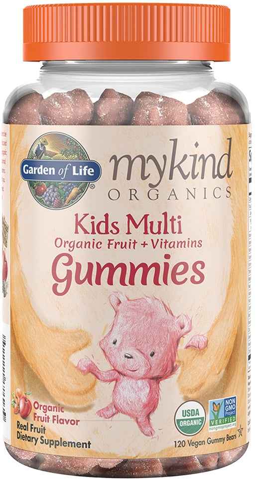 Mykind Kids Multi Gummies, Fruit Flavor - 120 vegan gummy bears