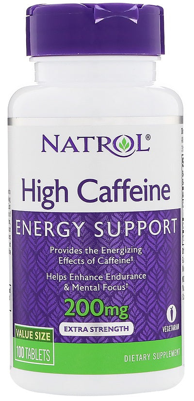 High Caffeine, 200mg - 100 tabs