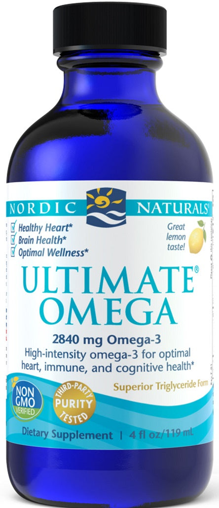 Ultimate Omega, 2840mg Lemon Flavor -119 ml.