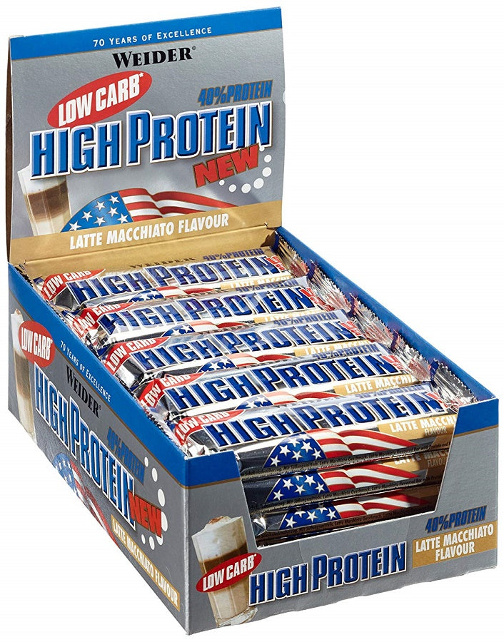 40% Low Carb High Protein Bar, Peanut Caramel - 24 bars (50g)