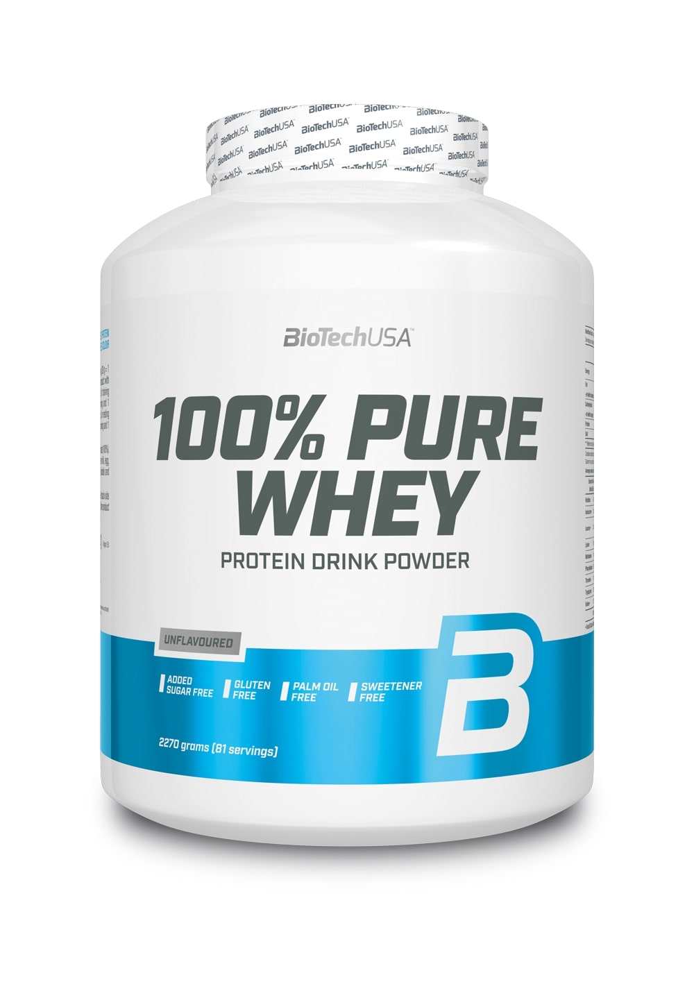 100% Pure Whey, Unflavoured - 2270g