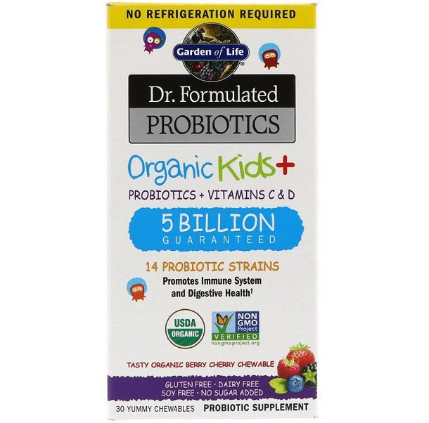 Dr. Formulated Probiotics Kids+, Berry Cherry - 30 chewables