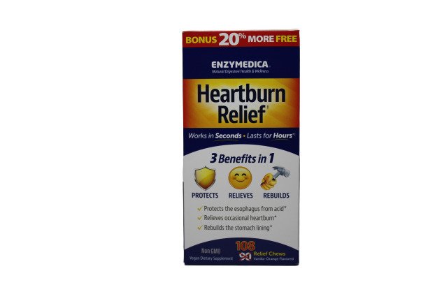Heartburn Relief, Vanilla-Orange - 108 chewables