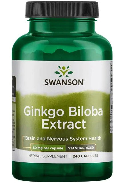 Ginkgo Biloba Extract, 60mg - 240 caps