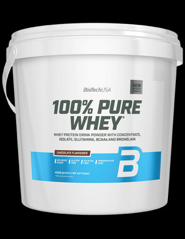 100% Pure Whey, Chocolate - 4000g