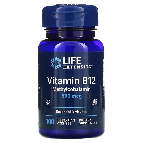 Vitamin B12, 500mcg - 100 lozenges