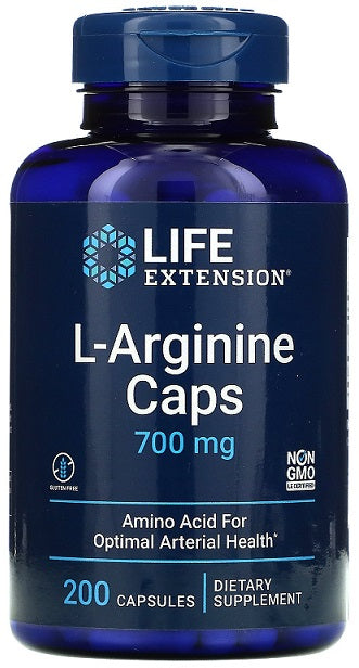 L-Arginine Caps, 700mg - 200 vcaps