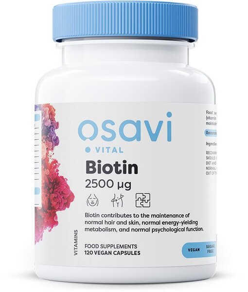 Biotin, 2500mcg - 120 vegan caps