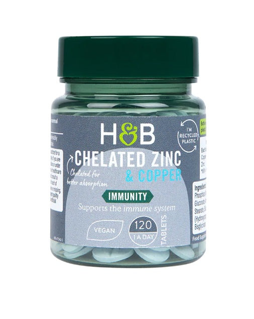 Chelated Zinc & Copper, 15mg - 120 tabs