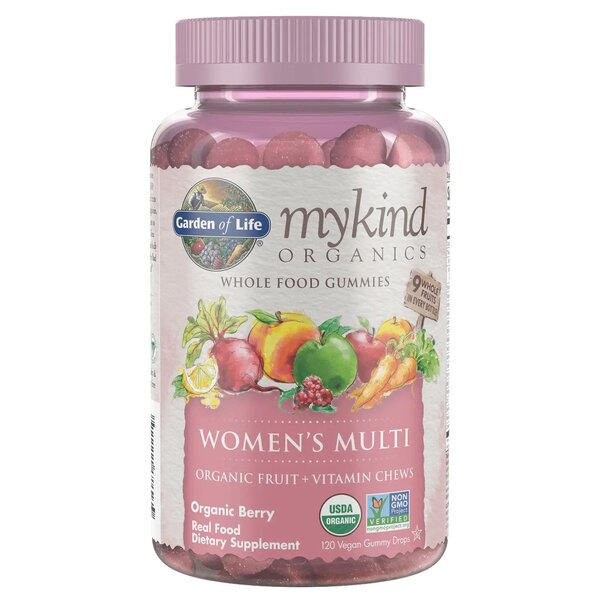 Mykind Women's Multi Gummies, Berry - 120 vegan gummy drops