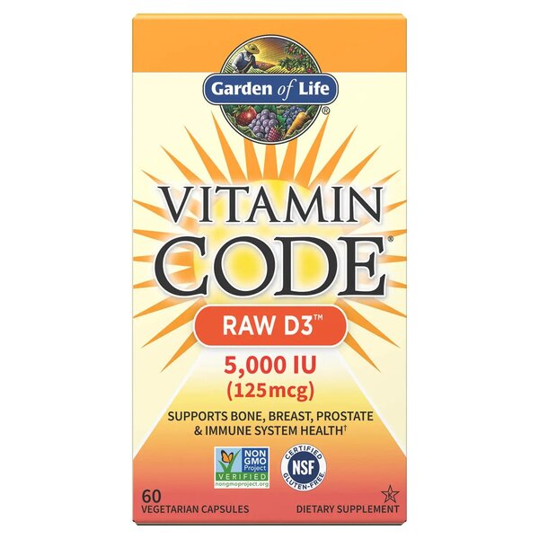 Vitamin Code Raw D3, 5000 IU - 60 vcaps