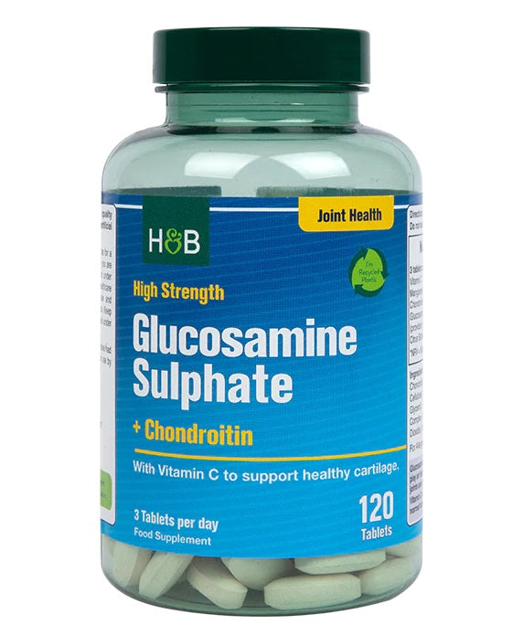 High Strength Glucosamine Sulphate + Chondroitin - 120 tabs