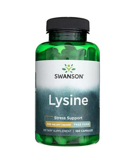 L-Lysine, 500mg Free-Form - 100 caps