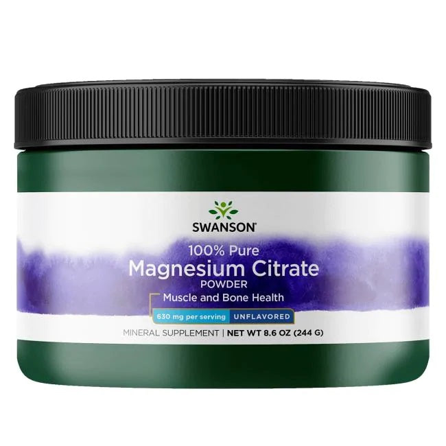 Magnesium Citrate, 100% Pure Powder - 244g