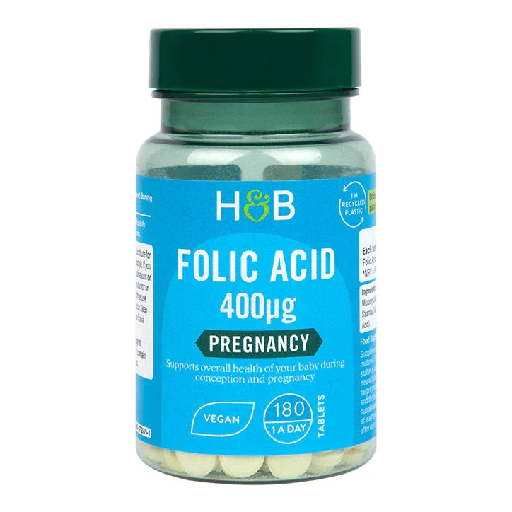 Folic Acid, 400mcg - 180 tablets