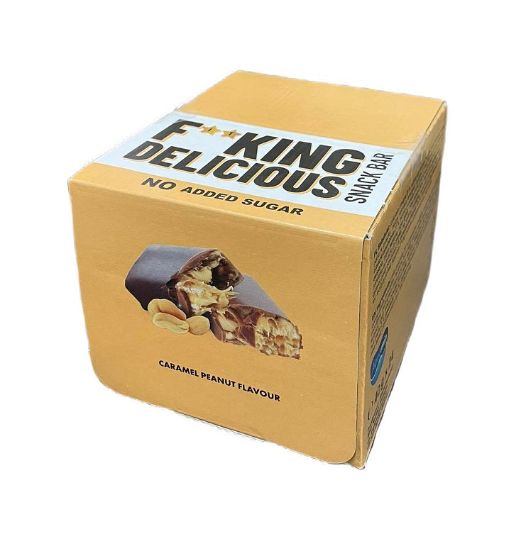 Fitking Delicious Snack Bar, Caramel Peanut - 24 x 40g
