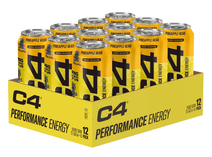 C4 Performance Energy, Pineapple Head - 12 x 500 ml.