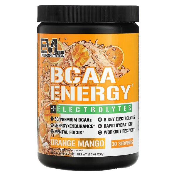 BCAA Energy + Electrolytes, Orange Mango - 333g