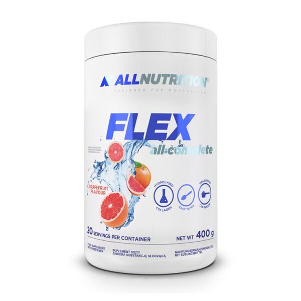 Flex All Complete Allnutrition – Complément articulations saveur pamplemousse, 400 g