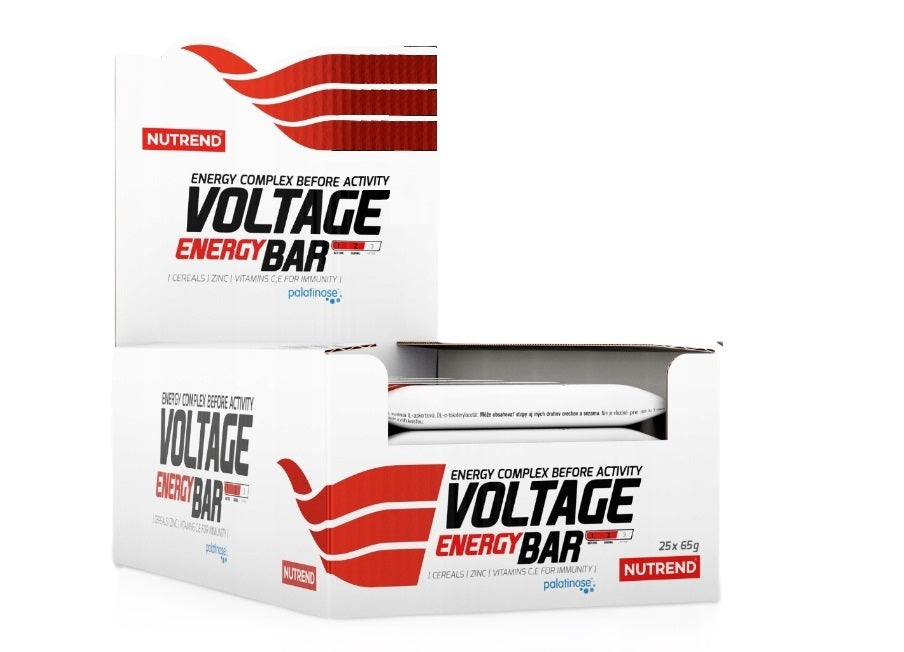 Voltage Energy Bar with Caffeine, Coffee - 25 x 65g