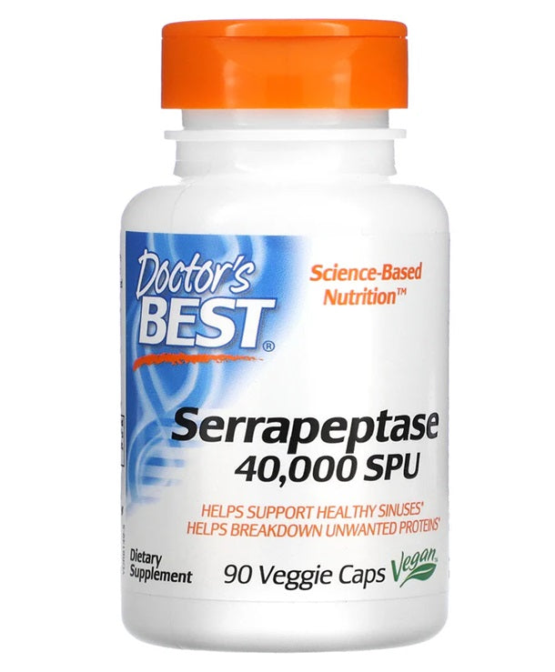Serrapeptase, 40 000 SPU - 90 vcaps