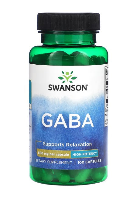 GABA, 500mg - 100 caps