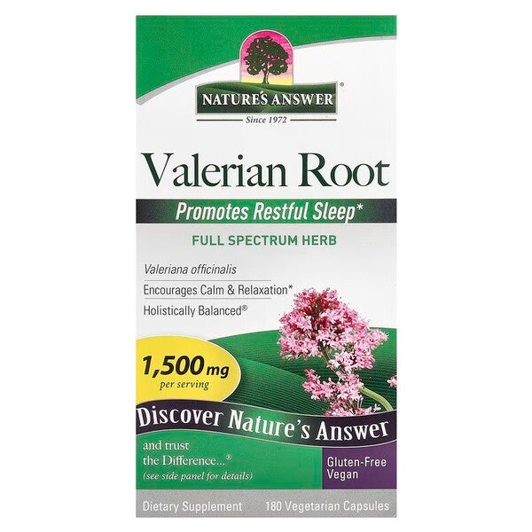 Valerian Root, 1500mg - 180 vcaps