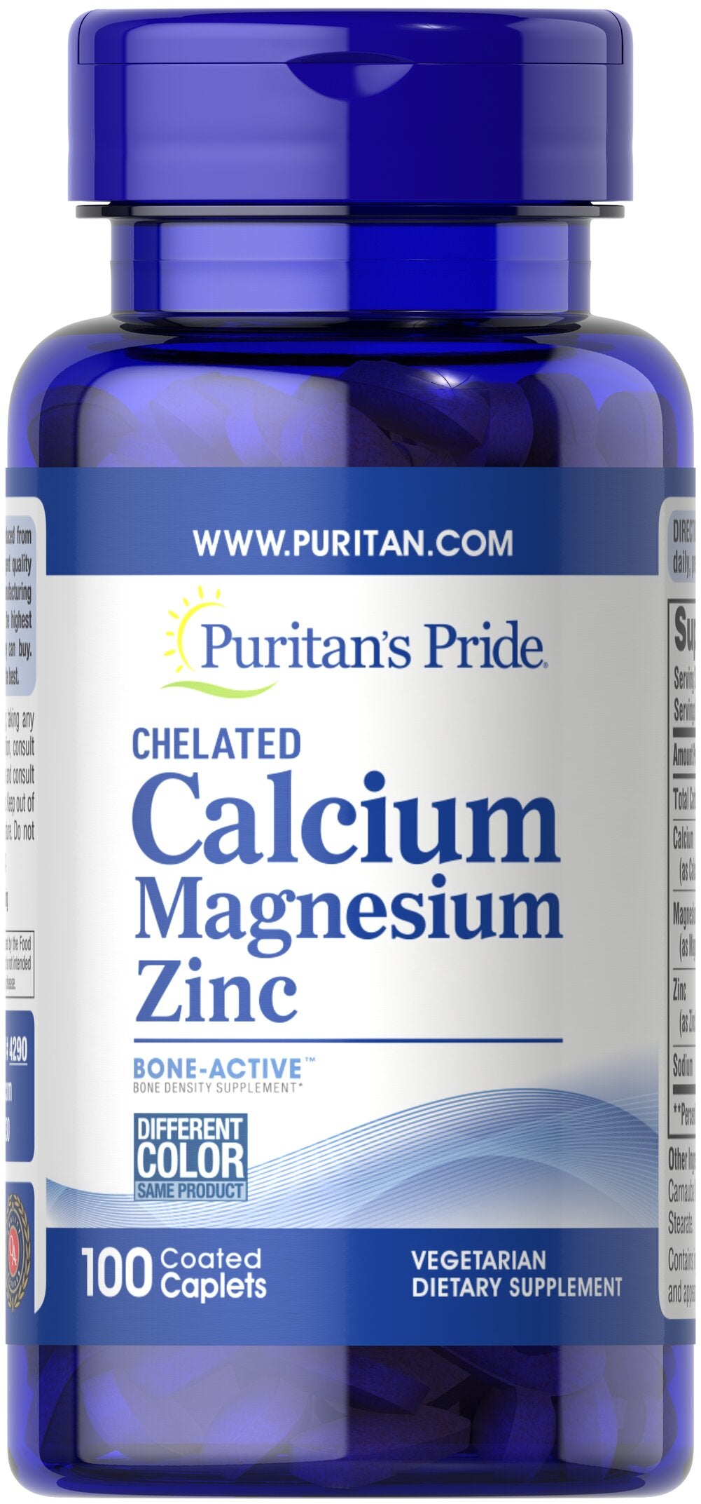 Calcium Magnesium Zinc - 100 caplets