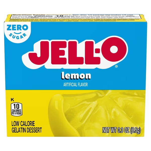 Gelatin Dessert Sugar Free, Lemon - 8.5g