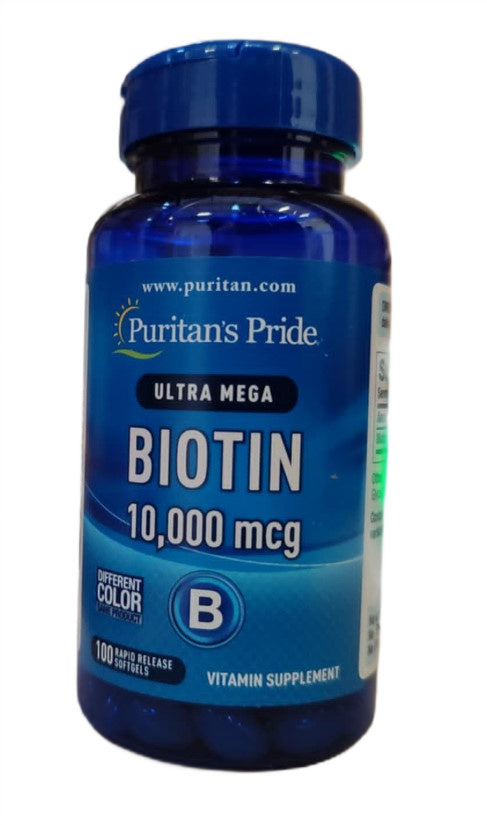 Biotin, 10000mcg - 100 softgels
