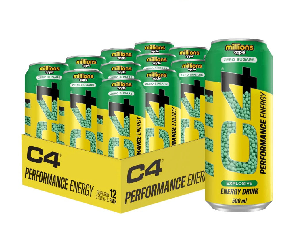 C4 Performance Energy, Millions Apple - 12 x 500 ml.