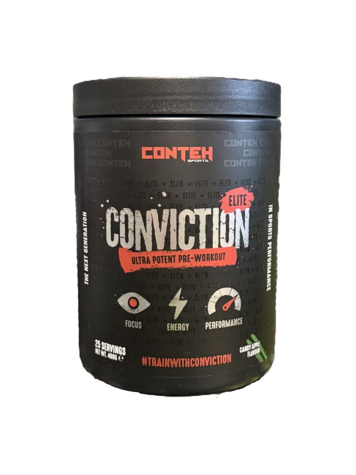 Conviction Elite, Candy Apple - 400g
