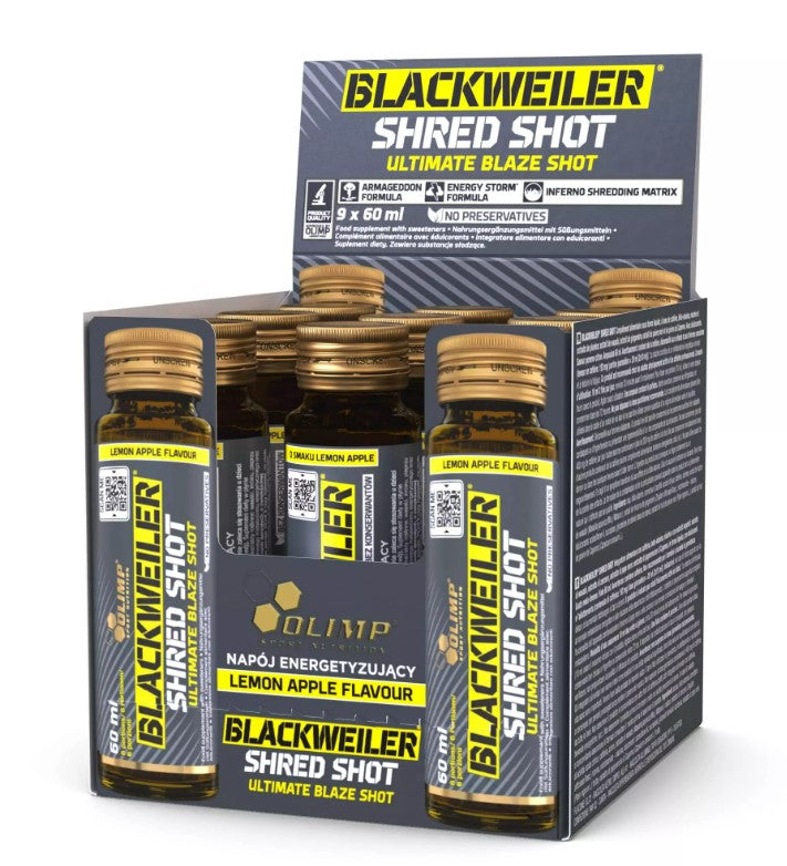 Blackweiler Shred Shot, Lemon Apple (EAN 5901330096853) - 9 x 60 ml.