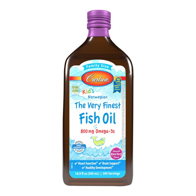 Kid's The Very Finest Fish Oil, 800mg Mixed Berry - 500 ml.