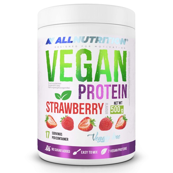 Vegan Protein, Strawberry - 500g