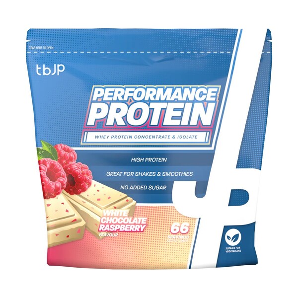 Performance Protein, White Chocolate Raspberry (EAN 659048915809) - 2000g