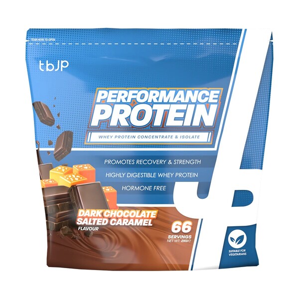 Performance Protein, Dark Chocolate Salted Caramel - 2000g