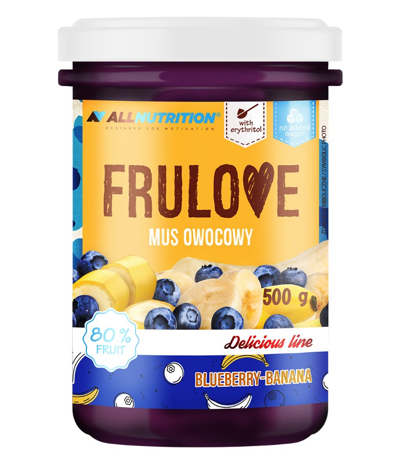 Frulove Mousse, Blueberry-Banana - 500g