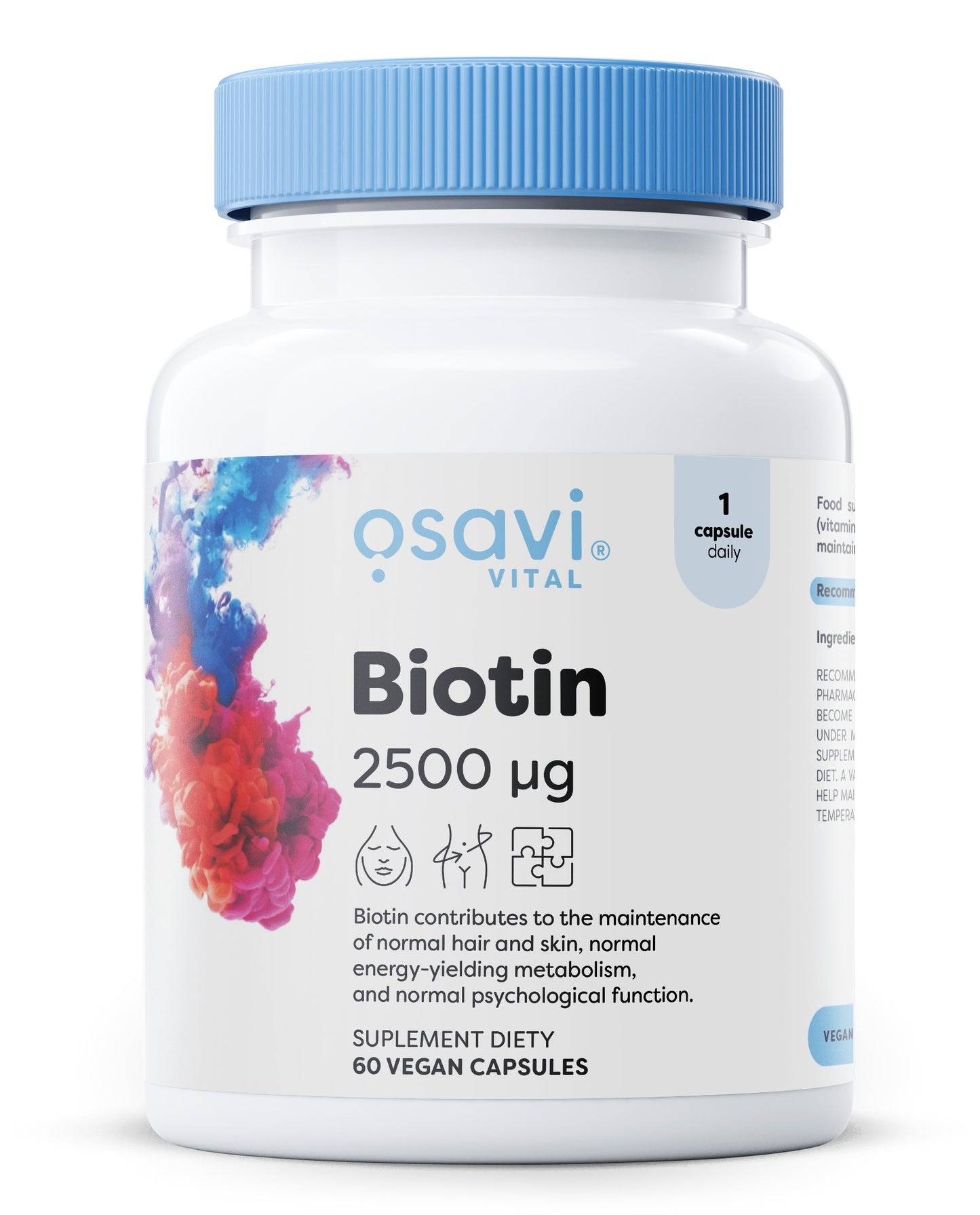 Biotin, 2500mcg - 60 vegan caps