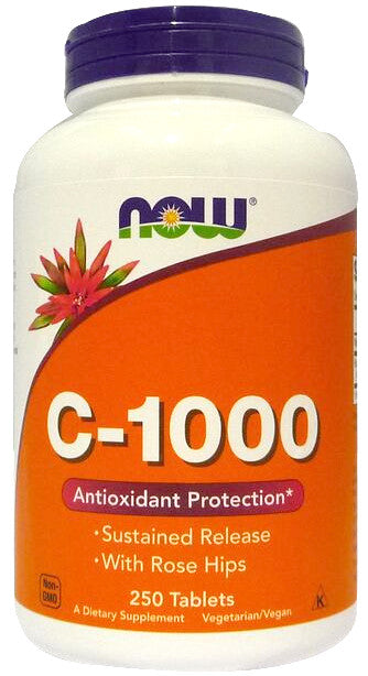Vitamin C-1000 with Rose Hips - Susteined Release - 250 tablets