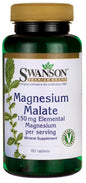 Magnesium Malate, 150mg Elemental Magnesium - 60 tablets