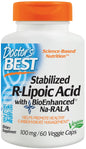 Stabilized R-Lipoic Acid with Na-RALA, 100mg - 60 vcaps