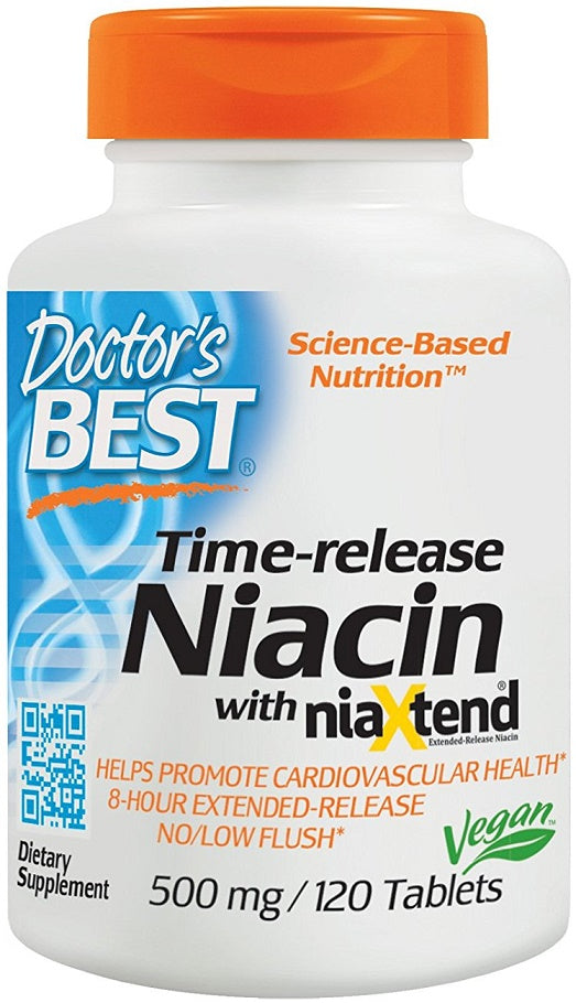 Time-release Niacin with niaXtend, 500mg - 120 tabs