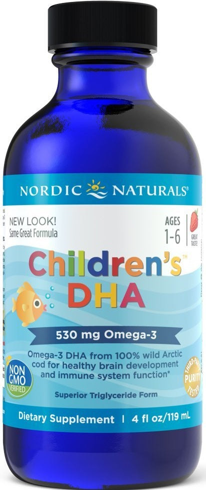 Children's DHA, 530mg Strawberry - 119 ml.