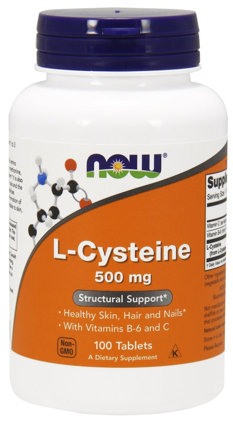 L-Cysteine, 500mg - 100 tabs