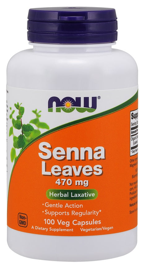 Senna Leaves, 470mg - 100 vcaps
