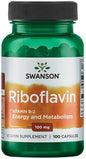 Riboflavin Vitamin B-2, 100mg - 100 caps