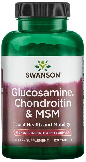 Glucosamine, Chondroitin & MSM, 750mg - 120 tabs